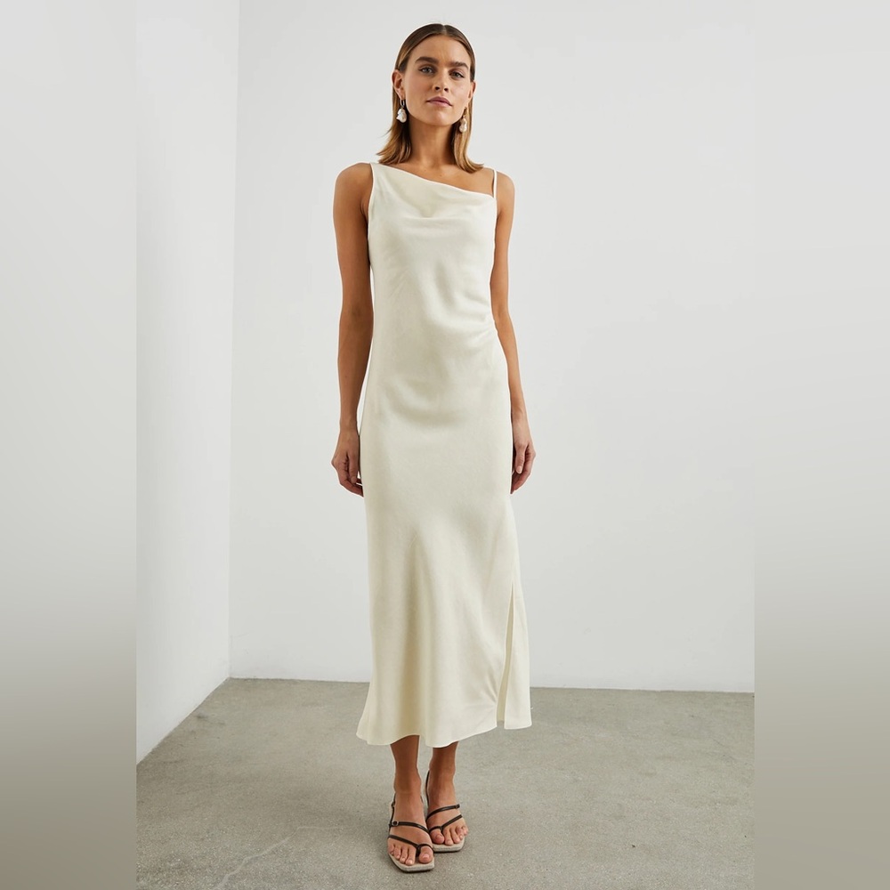 RAILS jackie asymmetric white dress